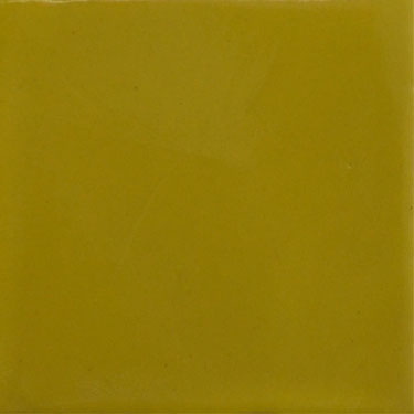 Mexican Handmade Tile Solid Yellow 1193, San Bernardo California